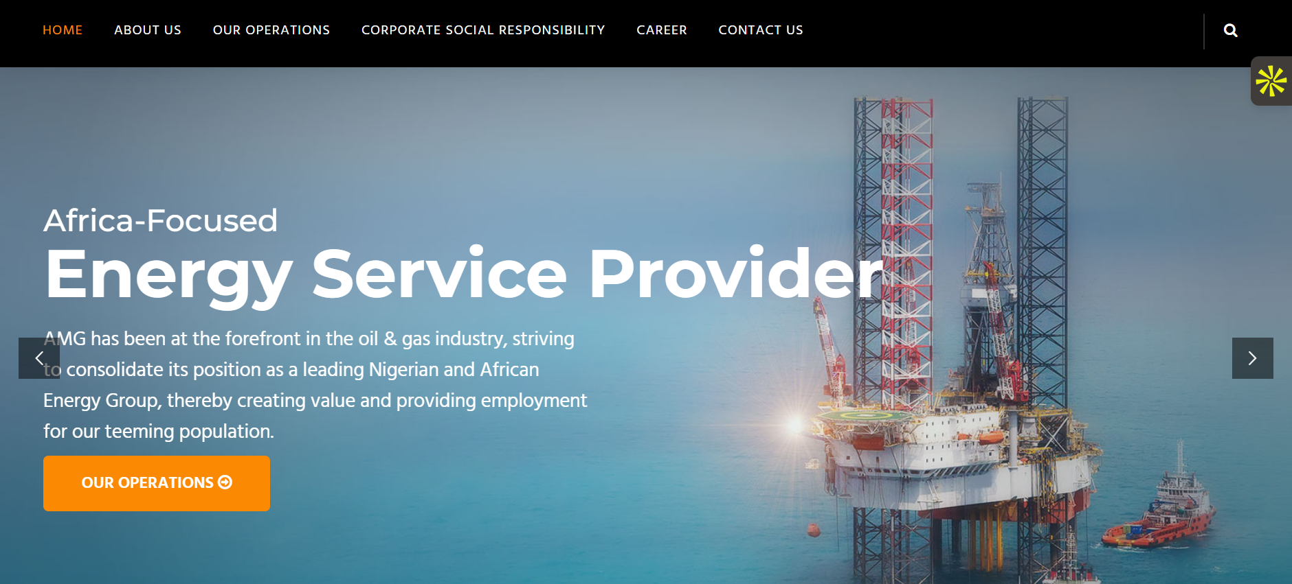 Energy group — corporate website